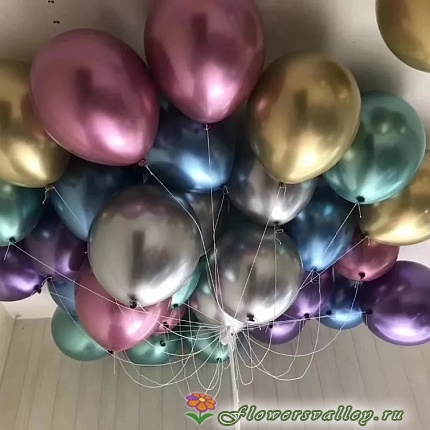 Воздушные шары "Хром" 20 шт. (микс)