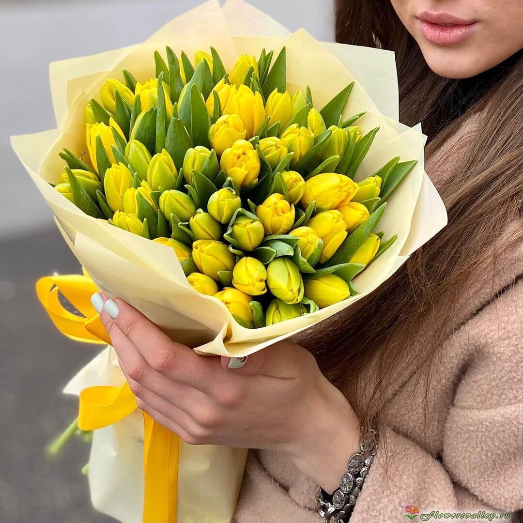 51 розовый тюльпан