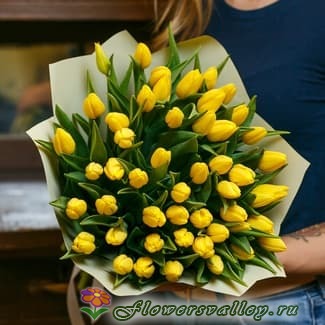 51 розовый тюльпан